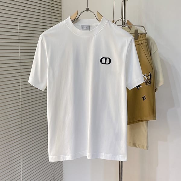 セレブ多数愛用ディオール n級品 リラックスフィット コットンTシャツ 2色 deo10620